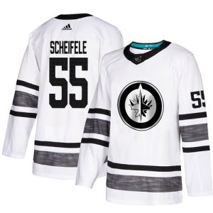 Winnipeg Jets Trikot #55 Mark Scheifele Weiß 2019 All-Star NHL